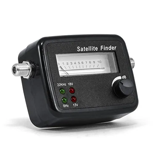 CSL - Rilevatore di Segnale satellitare con Scala di Livello - Misuratore con Segnale Acustico - HD Compatibile - misuratore di Alta qualità per Un Posizionamento ottimale