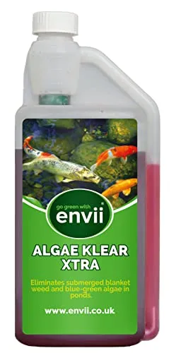 envii Algae Klear Xtra – Trattamento Anti alghe per laghetti, elimina Le alghe filamentose Velocemente - 1L