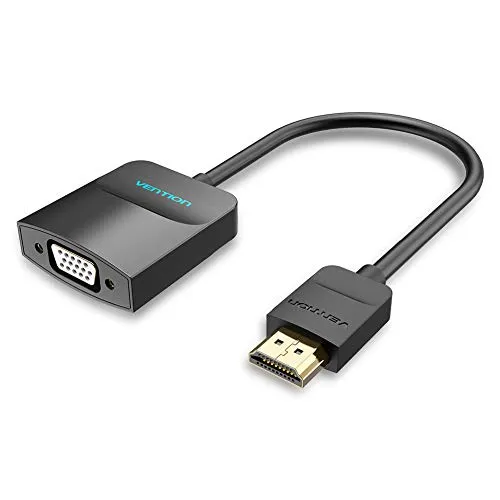 VENTION Cavo adattatore convertitore da HDMI a VGA maschio a femmina per computer, desktop, laptop, PC, monitor, proiettore, HDTV, Xbox e altro