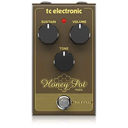 TC Electronic HONEY POT FUZZ Pedale Fuzz dal sapore vintage con un massiccio muro di toni e miglia di Sustain