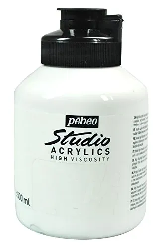 Pebeo Studio Acrylic 500ml - Titanium White