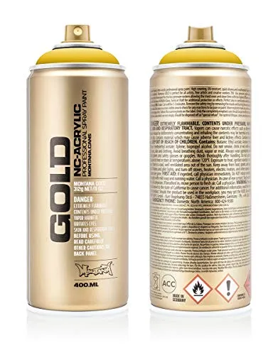 Montana Cans 283932 Spray Oro, gld400, 1030, 400 ML, Banana