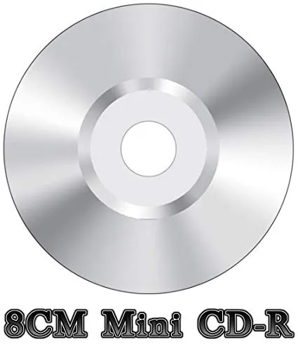 25 mini CD-R vuoti da 8 cm, formato tascabile, lato argento (24 x 24 min 210 MB)