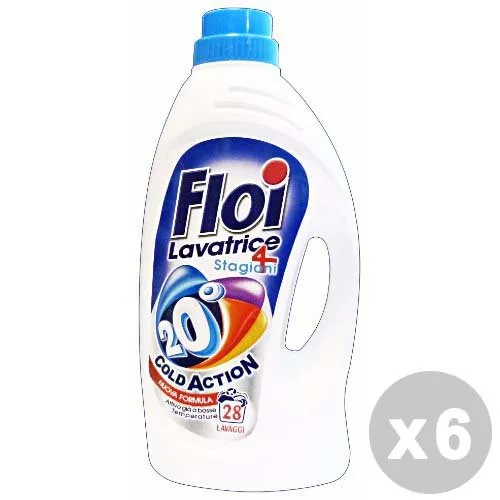 Floi Set 6 Detersivo Lavatrice Liquido 28 lavaggi 4 Stagioni 1,75 lt.