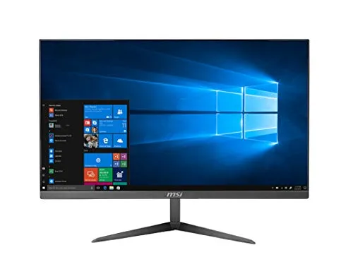 MSI All in One PRO 24X 10M-015EU, Schermo IPS 23.8" Full HD, CPU i7-10510U, SSD M.2 512GB, RAM 8GB (2666 MHz), Intel UHD Graphics, Dual Lan, Anti-Flickr e Anti-Glare, Windows 10 Home, VESA 75x75