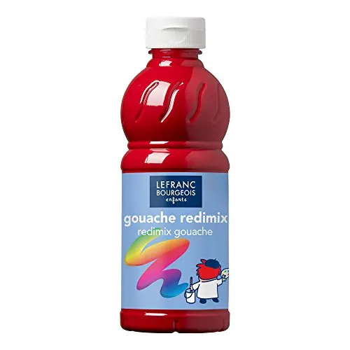 Lefranc Bourgeois 188006 - Guazzo, Rosso (Primario), 500 ml, 1 Pezzo