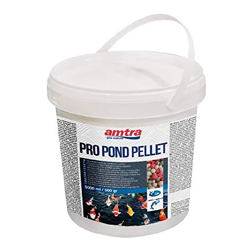 Amtra PRO Pond Pellet - alimento per Pesci Rossi e Carpe Koi da laghetto in Pellet, Formato 5000 ml