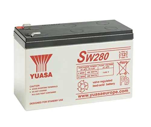 Yuasa - Batteria UPS YUASA SW280 12V 7.6Ah F6.35