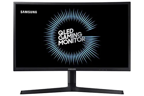 Samsung C27FG73 Monitor da Gaming Curvo VA da 27" Full HD, QLED, 1920 x 1080, 144 Hz, 1 ms, sRGB 125%, Regolabile in altezza, Pivot, Nero