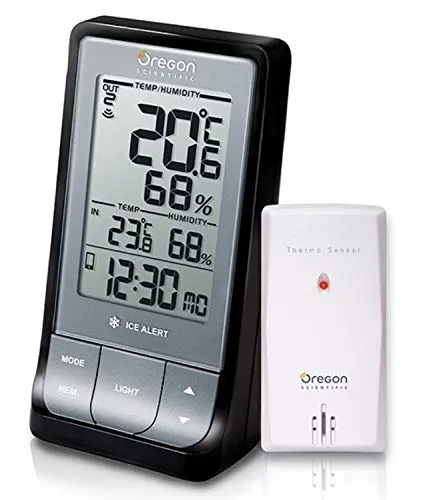 Oregon Scientific RAR213HGX Stazione Meteo Bluetooth, Nera e Grigia