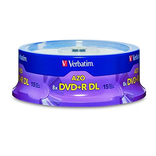 Verbatim DVD+R DL 8.5GB 8X Branded 15pk Spindle