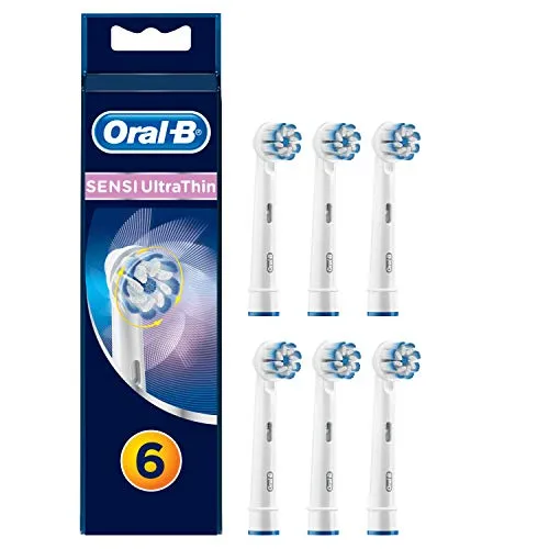 Oral-B Sensitive,Testine di Ricambio per Spazzolino Elettrico, Confezione da 6