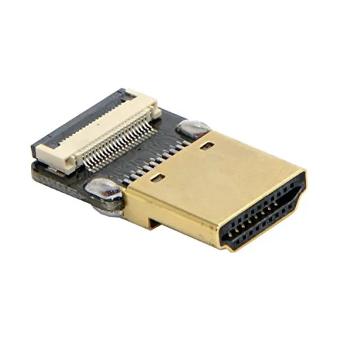 Cablecc - Connettore CYFPV/HDMI maschio standard, tipo A, dritto, per fotografie aeree di multicotteri HDTV FPV.