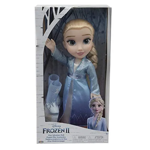 Giochi Preziosi Disney Frozen 2, Elsa con Vestito delle Avventure, Bambola 35 cm