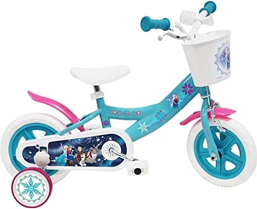 Disney Frozen - Bici per bambini Disney Princess Frozen, Bianca / Blu, misura 10"