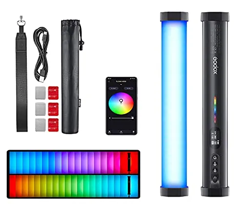 Godox TL30 RGB tubo luce LED 8W 2700K-6500K batteria al litio integrata Smartphone controllo APP (singola lampada)