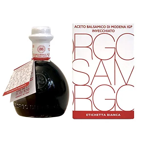 il Borgo del Balsamico Aceto Balsamico di Modena Igp Invecchiato - Etichetta Bianca - 250 ml