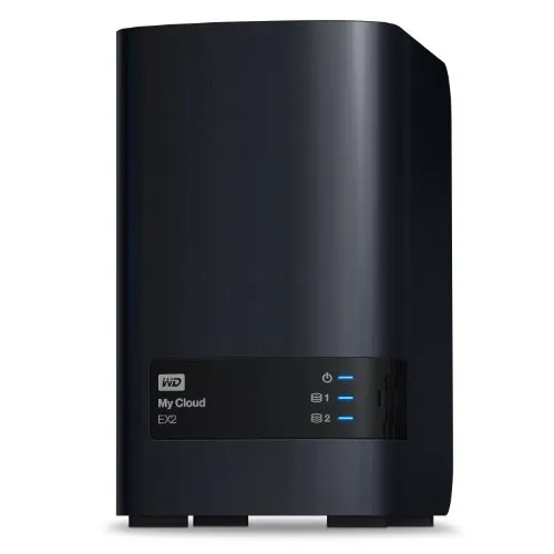 WD WDBVKW0000NCH-EESN My Cloud EX2 Network Attached Storage, Diskless