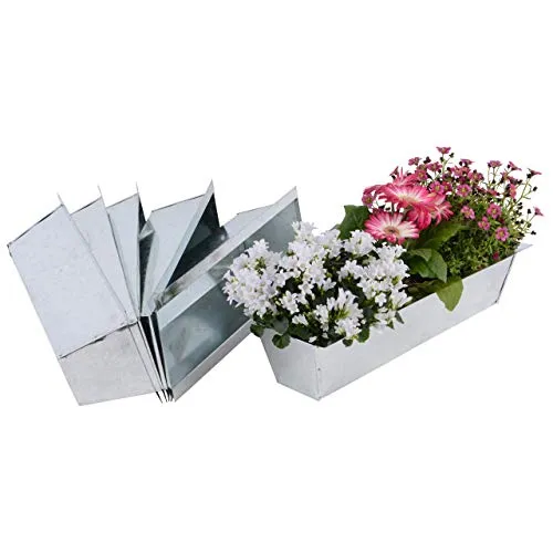 Nature by Kolibri -Set di fioriere da balcone adatte per pallet europei per fiori, erbe e frutti, 38 cm