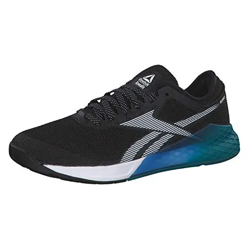 Reebok Nano 9, Scarpe da Ginnastica Unisex-Adulto, Multicolor (Nero/Sea Tea/Humblu), 38.5 EU