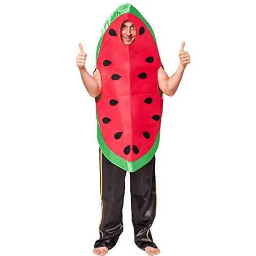 EraSpooky Anguria Adulti Costume Cibo Frutta Uomo Donna Unisex Divertente novità Costume