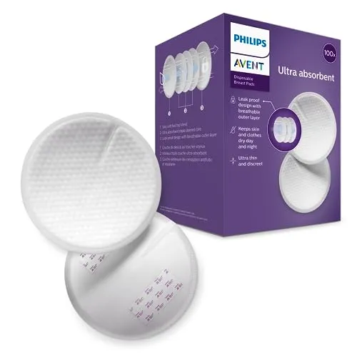 Philips Avent SCF254/13 Coppette Assorbilatte Ultra Comfort, 100 pezzi