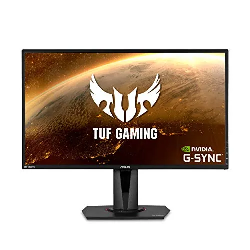 ASUS TUF Gaming Monitor 27" 2K HDR Gaming (VG27AQ) - WQHD (2560 x 1440), 165Hz (supporta 144Hz), 1ms, Extreme Low Motion Blur, altoparlante, compatibile G-SYNC, montaggio VESA, DisplayPort, HDMI