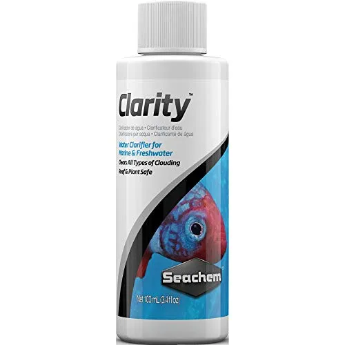 Seachem Clarity - chiarificatore d'Acqua per acquari di Acqua Marina e Dolce - 100 ml