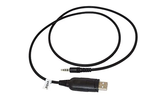 vhbw Cavo di programmazione USB compatibile con Baofeng UV-3R, UV-3R+ Plus radio, nero