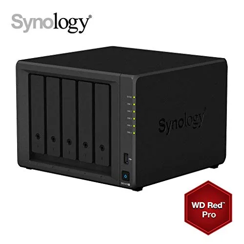 SYNOLOGY - DS1019+ 8Go - NAS 30To (5x 6To) WD RED PRO