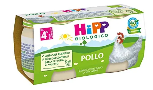 Hipp Omogeneizzato Pollo - 24 vasetti da 80 g