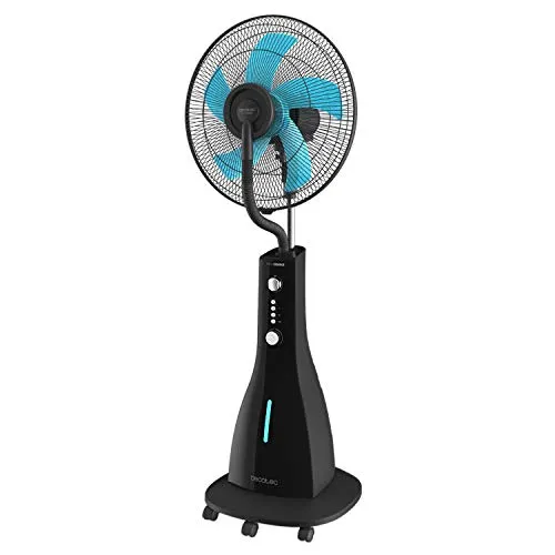 Cecotec Ventilatore Nebulizzatore ForceSilence 590 Freshessence. Oscillante,Silenzioso, 3 velocità, 3L,Timer, 90 W