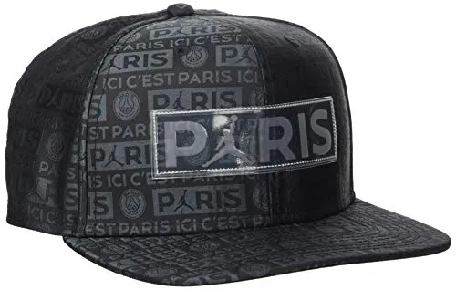 Jordan PSG PRO cap Snapback, Berretto Unisex-Adulto, Nero, Taglia Unica