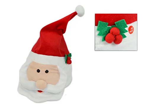 Noel Walking Character - Cappello di Babbo Natale Ballerino con Movimento e Suoni - a batterie