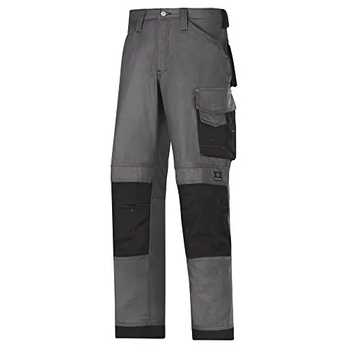 Snickers 3314 - Pantaloni da lavoro in tela Cordura® molto resistenti 50 stahlgrau-schwarz