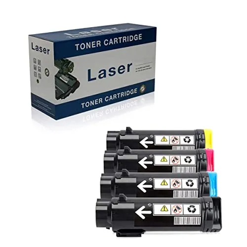 TGQRVW Sostituzione cartucce Toner compatibili per Xerox 6510 106R03480 106R03477 106R03478 106R03479 per l'uso con Xerox Phaser 6510, Stampante Workcentre 6515N, Confezione da 4, 4P