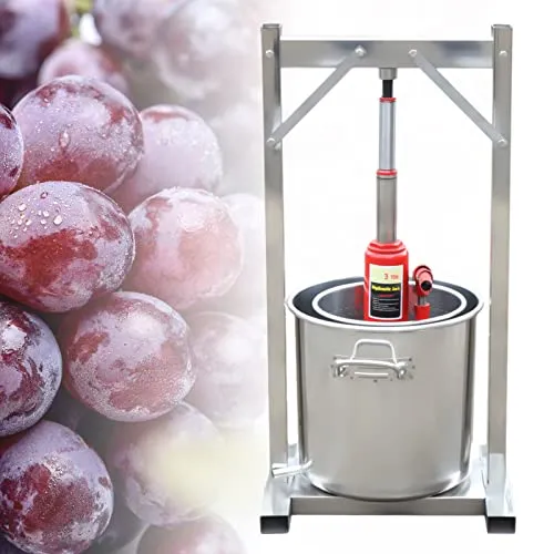 DiLiBee torchio per Il Vino da 12 Litri Spremiagrumi per UVA e Sidro Spremiagrumi Pressa per la Produzione di Vino Frullatore per Frutta