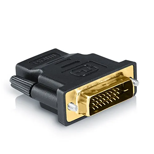 CSL - Adattatore HDMI a DVI - connettore DVI-D 24 e 1 Male su Presa HDMI- Full HD - 1080p - Videoproiettore PS3 e Molto Altro