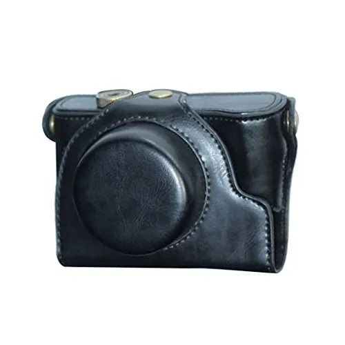 smartar Custodia/Cover/Custodia/Case/fotocamera sacchetto di dispositivo di protezione in pelle PU per Fujifilm FinePix X10 X20 X30 (Nero)