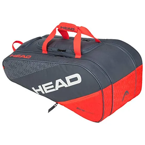 Head Elite Allcourt, Borsa per Racchetta Unisex Adulto, Grigio/Arancia, Taglia Unica