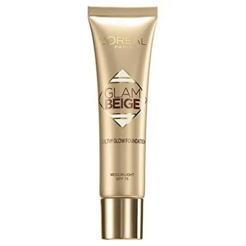 L'Oréal Paris Glam Beige Fondotinta Liquido dall'Effetto Setoso, 30 Medium Light