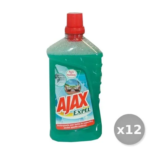 AJAX Set 12 Pavimenti EXPEL 1 Lt. Detergenti casa