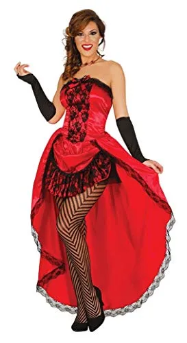 Costume da Cabaret Rosso per Donna M