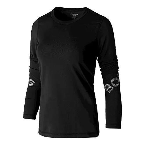 Björn Borg, Cynthia Longsleeve Damen-Schwarz, Silber, XS, Oberbekleidung Donna, Nero