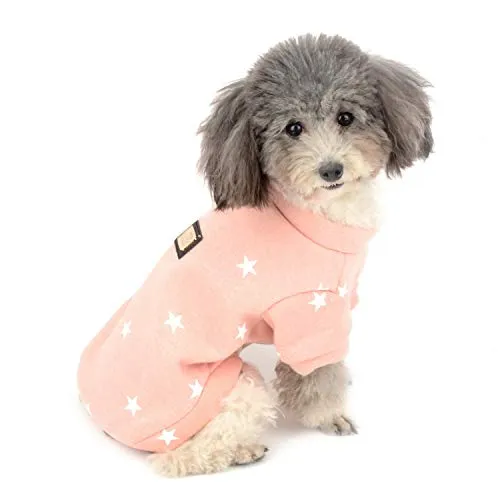 Zunea - Cappotto caldo per cani di piccola taglia per cani e ragazzini invernali, per cuccioli, abbigliamento per gatti e animali domestici, taglia XL, colore: Rosa