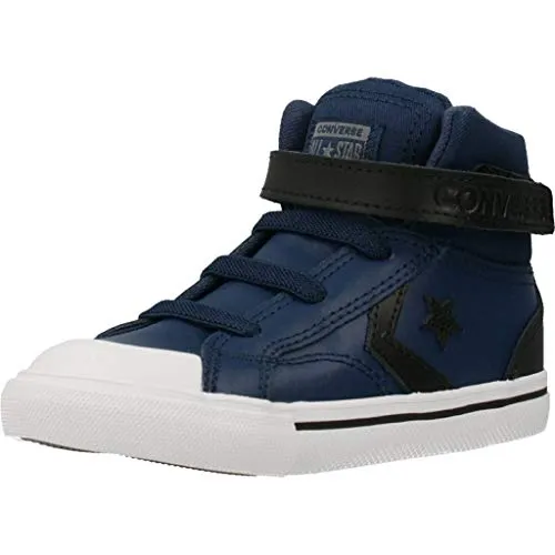 Converse PRO Blaze Strap Martian Leather Hi Sneakers Bambino Blu/Nero - 22 - Sneakers Alte