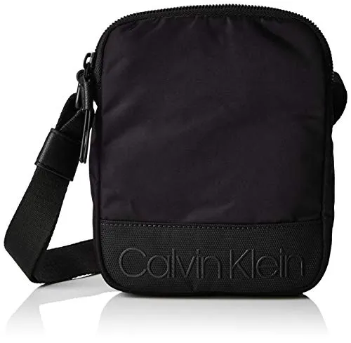 Calvin Klein Shadow Mini Reporter - Borse a spalla Uomo, Nero (Black), 4x20x16 cm (B x H T)