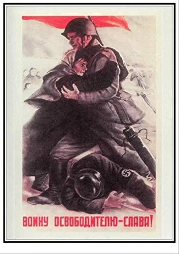 Wei Poster di Guerra di Stato Poster di Guerra Sovietica Cafe Bar Cucina Camera da Letto Decorazione della Casa Adesivi Murali 19 30X21 cm 11X8 Pollici