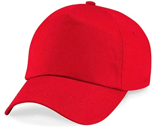 Cappellino da baseball 5 Chiusura a strappo unisex misura tanti colori - Unisex, Cotone, rosso