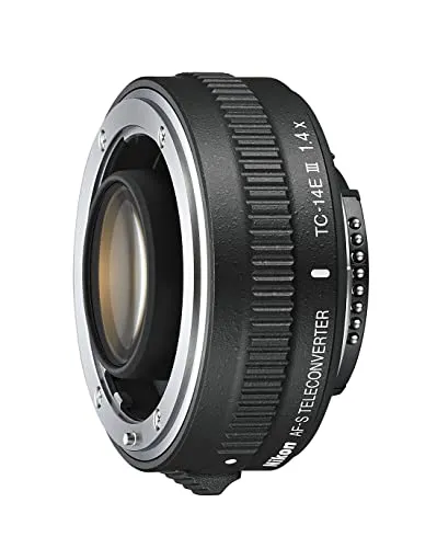 Nikon Moltiplicatore di Focale AF-S TELECONVERTER TC-14E III, 1,4x ad alte prestazioni, Diaframma Elettromagnetico, Trattamento al fluoro, Nero, Nital Card: 4 Anni di Garanzia